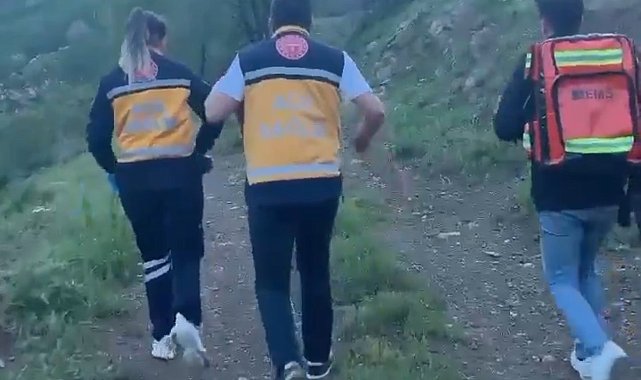 Ot toplarken rahatsızlanan vatandaşın yardımına sağlık ekipleri koştu