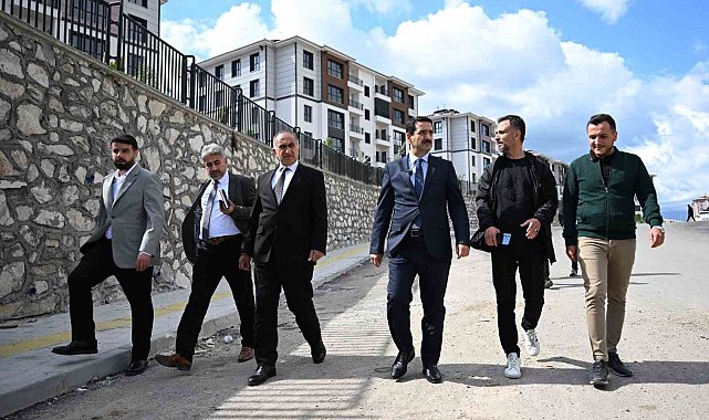 Taşkın, TOKİ çalışmalarını yerinde inceledi