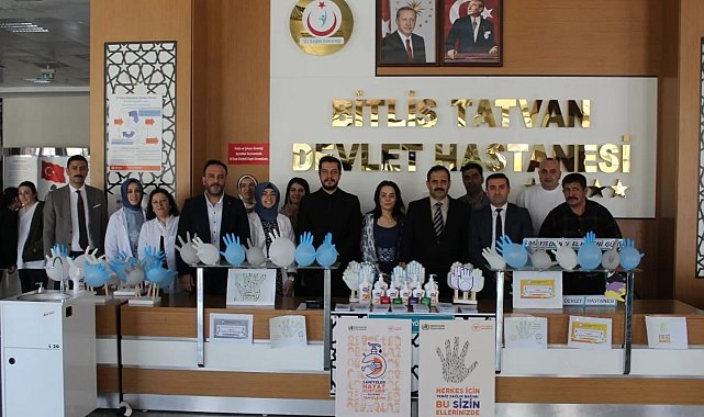 Tatvan Devlet Hastanesinde el hijyeninin önemi anlatıldı