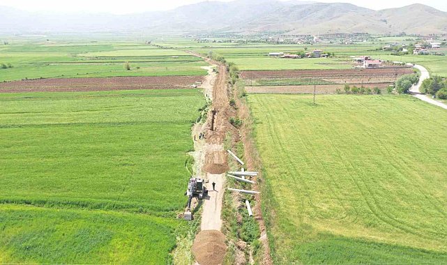 Uluova sulama inşaatında çalışmalar sürüyor