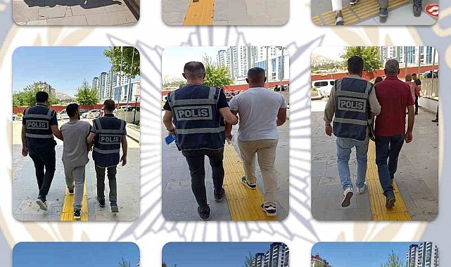 Elazığ'da kesinleşmiş hapis cezası bulunan 43 zanlı yakalandı