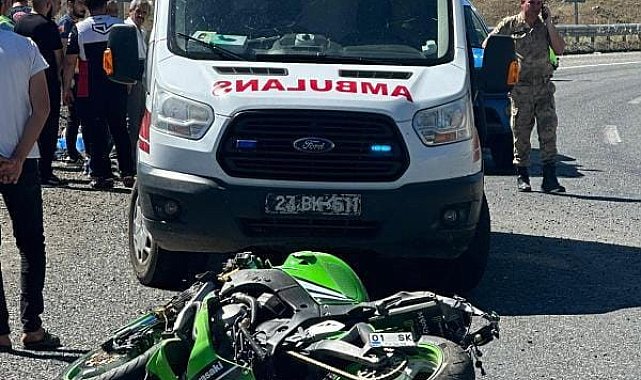 Elazığ'da motosiklet devrildi: 1 ölü