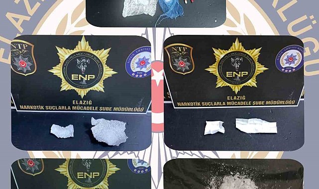 Elazığ'da uyuşturucuyla mücadele: 3 tutuklama