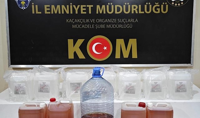 Erzincan'da sahte alkol üretimi yapan 4 kişi yakalandı
