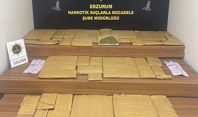 Erzurum polisinden uyuşturucu operasyonu