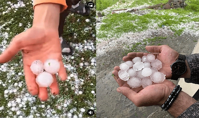 Kars’ta dolu çiftçinin korkulu rüyası haline geldi