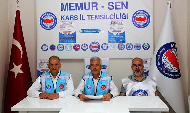 Memur-Sen'e bağlı Enerji Bir-Sen bugün Kars'ta iş bıraktı