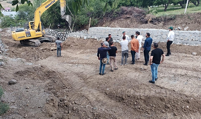 Müdür Kotan taşkın kontrol tesislerini inceledi