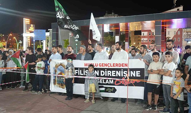 Muş'ta İsrail'in Gazze'ye saldırıları protesto edildi