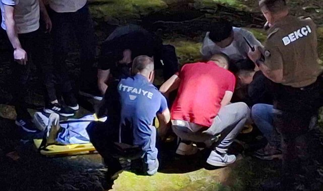 Özçekim yapmak isterken dereye düştü