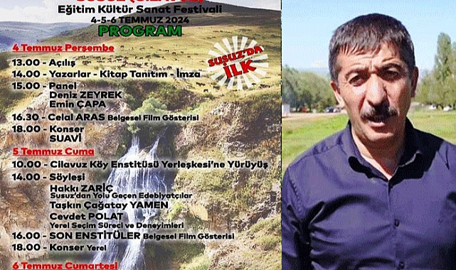 Susuz Eğitim ve Kültür Festivalinin programı belli oldu