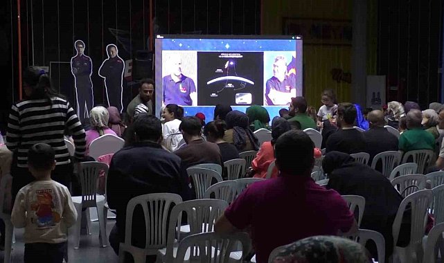 Uzay yolculuğu Erzurum'da canlı olarak takip edildi