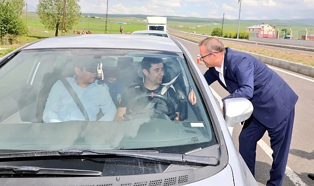 Vali Ziya Polat, emniyet uygulamasına katıldı