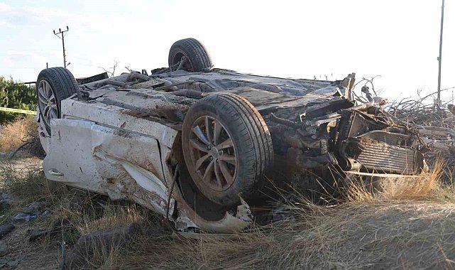 Ağaçları kırıp tarlaya uçtu, tekerleği ise 50 metre uzaklıktaki bahçeye fırladı