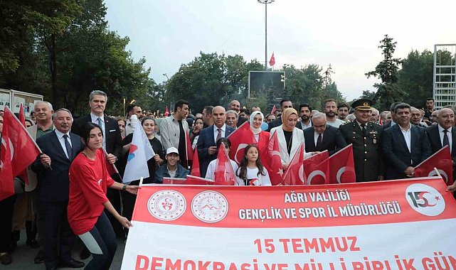 Ağrı'da 15 Temmuz etkinliklerinde birlik ve beraberlik mesajı verildi