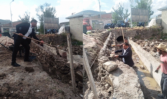 Bağ, bahçe ve su bentlerini kendi imkanlarıyla yapıyorlar