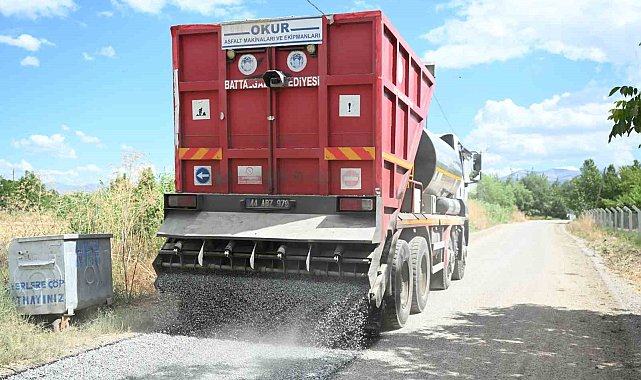 Battalgazi'de 30 kilometre sathi asfalt serimi gerçekleştirdi