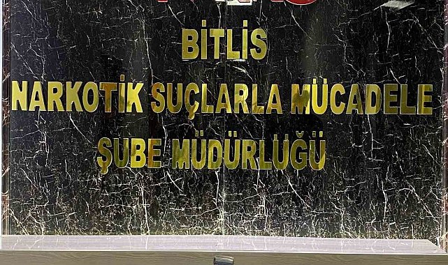 Bitlis'te uyuşturucu operasyonu