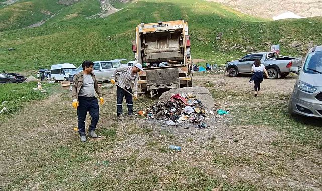 Cennet ve Cehennem Vadisi çöpten temizlendi