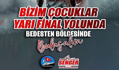 Çeyrek final heyecanı Kars’ta dev ekranda izlenecek