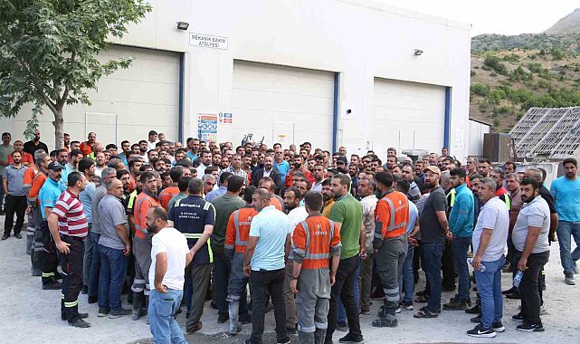 Elazığ'da Eti Krom işçilerinin eylemi devam ediyor