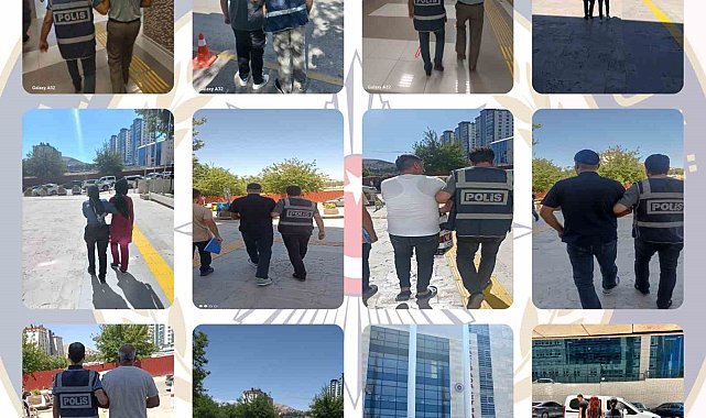 Elazığ'da haklarında kesinleşmiş hapis cezası bulunan 24 kişi yakalandı
