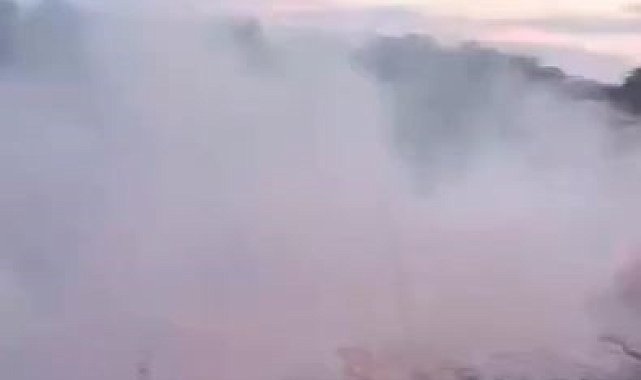 Elazığ&#039;da otluk alanda korkutan yangın