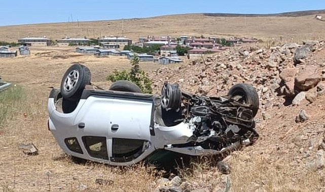 Elazığ'da otomobil takla attı: 1 yaralı