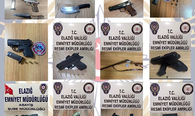 Elazığ'da ruhsatsız silah operasyonu: 23 gözaltı