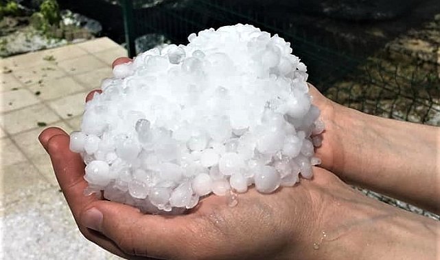 Erzincan'da dolu yağışı sebze ve meyveyi vurdu
