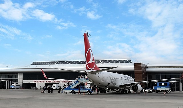 Erzurum'da altı ayda 3 bin 829 uçuş oldu