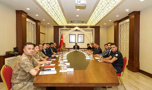 Hakkari'de asayiş olayları değerlendirildi