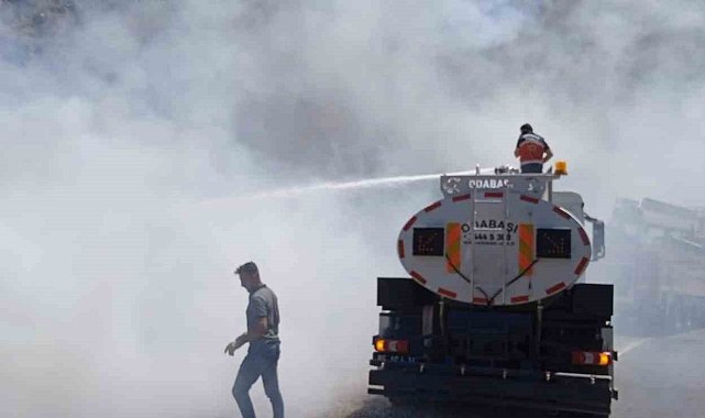 Hırdavat deposunda korkutan yangın