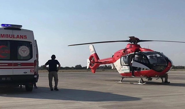 Kalp hastası bebek helikopter ambulansla Diyarbakır'a sevk edildi
