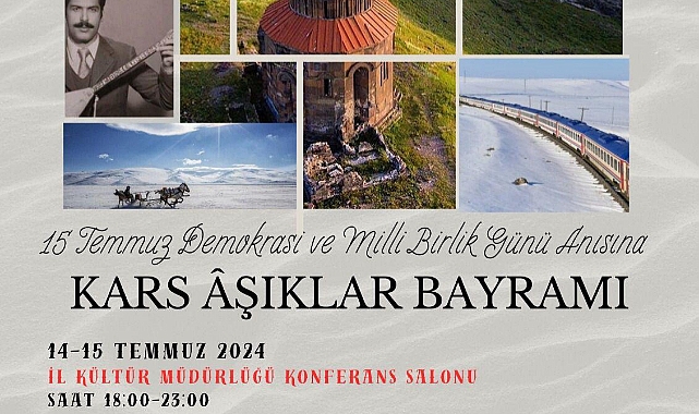 Kars’ta 15 Temmuz temalı Âşıklar Bayramı düzenlenecek