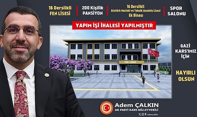 Kars’ta eğitim yatırımları devam ediyor