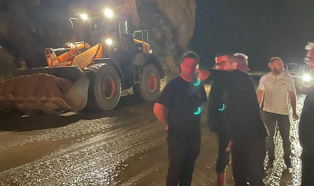 Kaymakam Daştan, geceyi selin vurduğu köylerde geçirdi