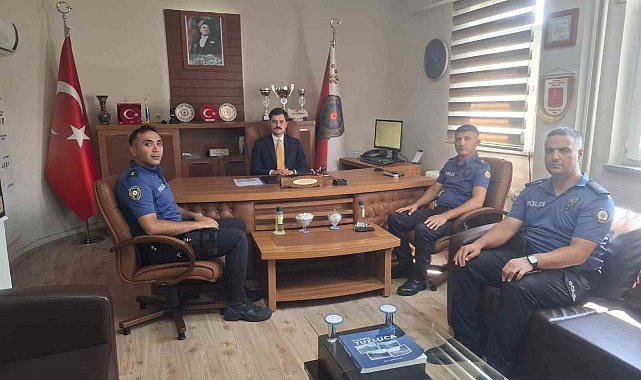 Kaymakam Yılmaz'dan ilçe emniyetine ziyaret