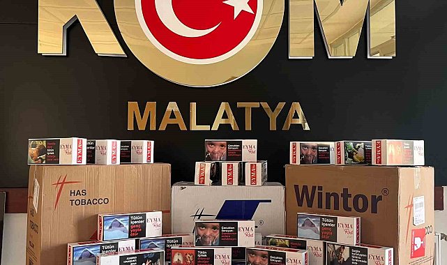 Malatya&#039;da 74 bin 400 adet kaçak makaron yakalandı