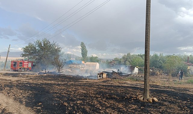 Malatya'da anız yangını