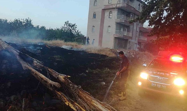 Malatya'da anız yangını