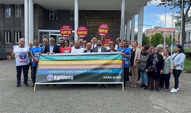 "Öğretmenliği bitirme kanununa asla boyun eğmeyeceğiz"