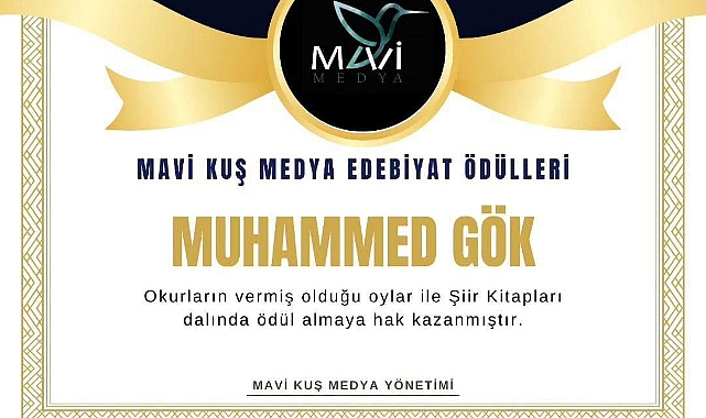 Sarıkamışlı Yazar Muhammed Gök, şiir kitabıyla 1. oldu