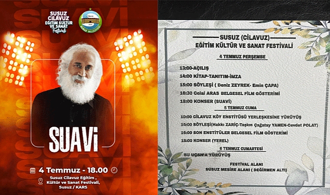 Susuz festivale hazır!