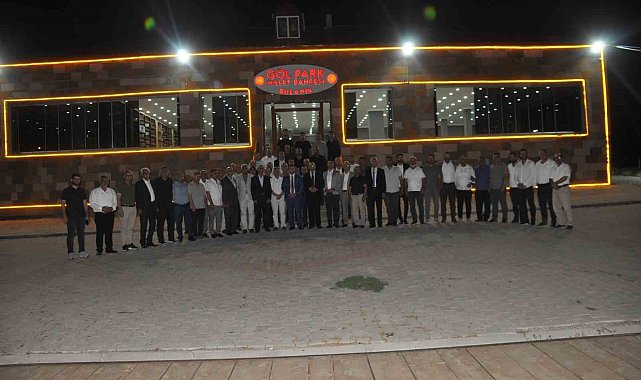 Tayini çıkan Kaymakam Oğuzhan Ocak için veda yemeği