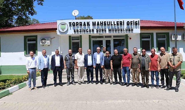 TMO Genel Müdürü Güldal Erzincan&#039;da çeşitli temaslarda bulundu