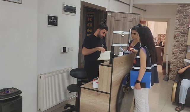 Tunceli'de berber, kuaför ve güzellik merkezleri denetlendi