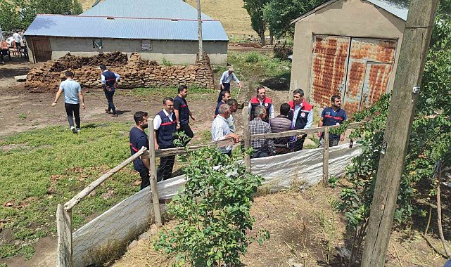Tutak&#039;ta yaşanan sel felaketinin ardından hasar tespiti