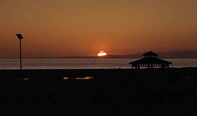 Van'da gün batımı güzelliği