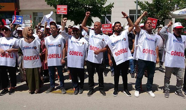 Van'da işten çıkarılan işçilerin eylemi iki ayını tamamladı